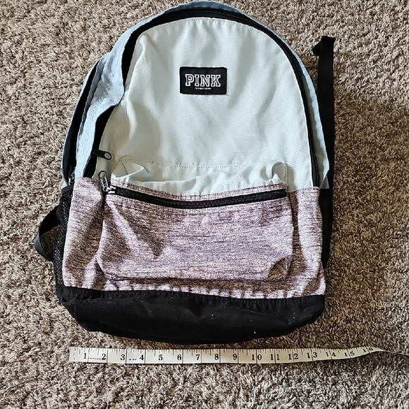 AWESOME RARE VSPINK Colorblock CAMPUS Backpack - Picture 3 of 12